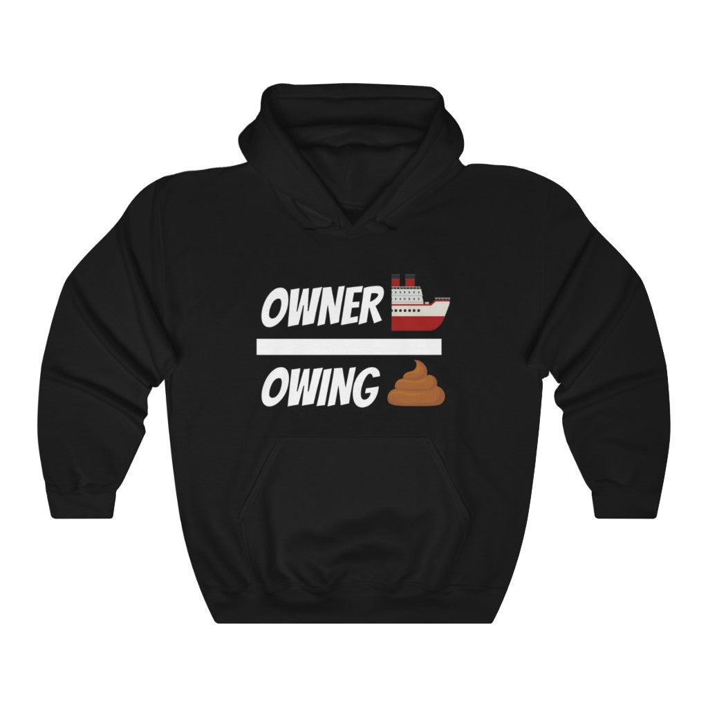 OWNERSHIP>OWING SHIT BLACK HOODIE